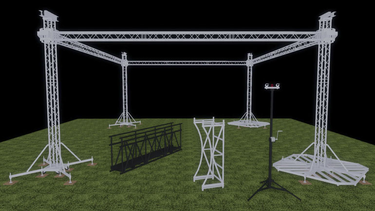 Custom truss pieces.