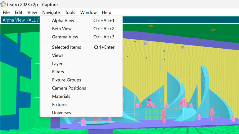 New Navigate menu.