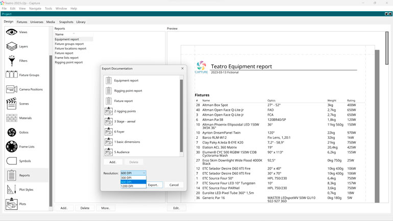 Export documentation.