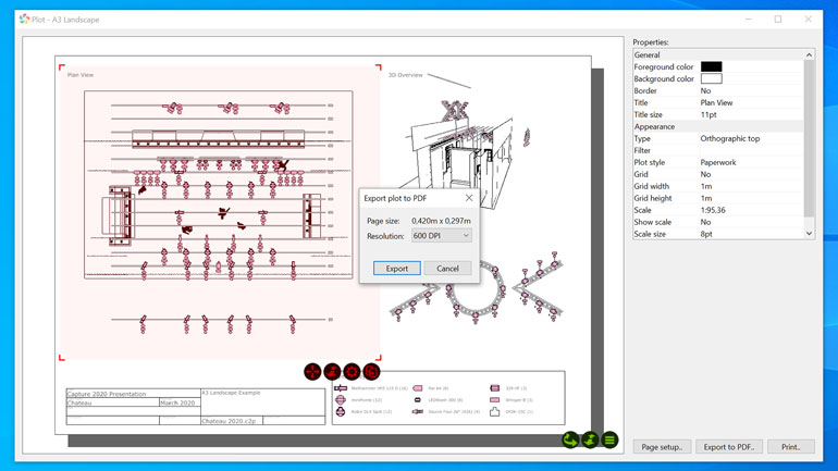 Built-in PDF export of plots.