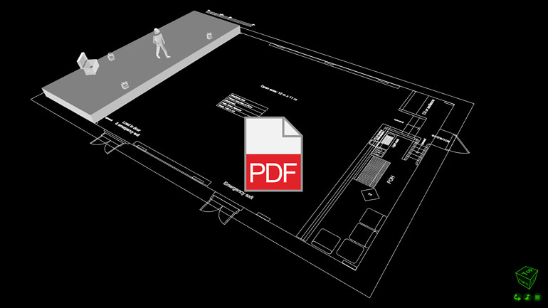 Import of vectorized PDF files.